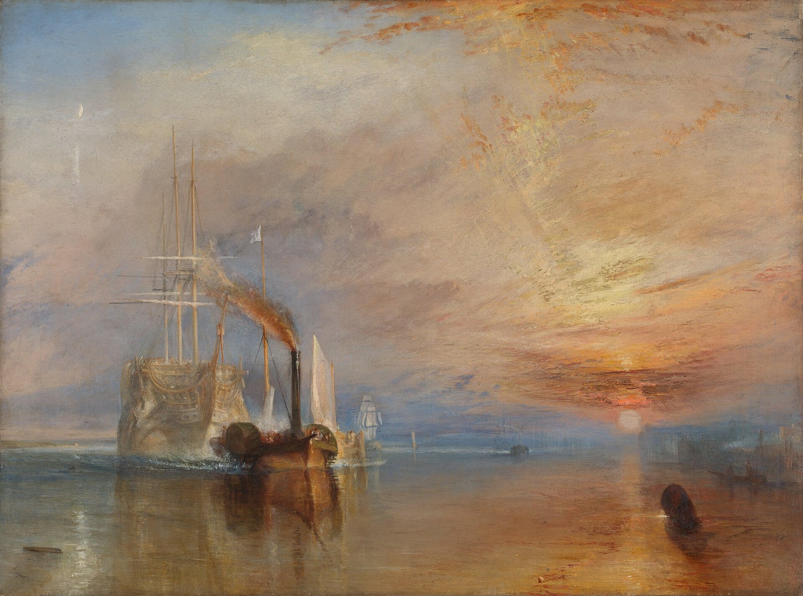 J. M. W. Turner, The Fighting Temeraire, 1839. Oil on canvas. National Gallery, London.