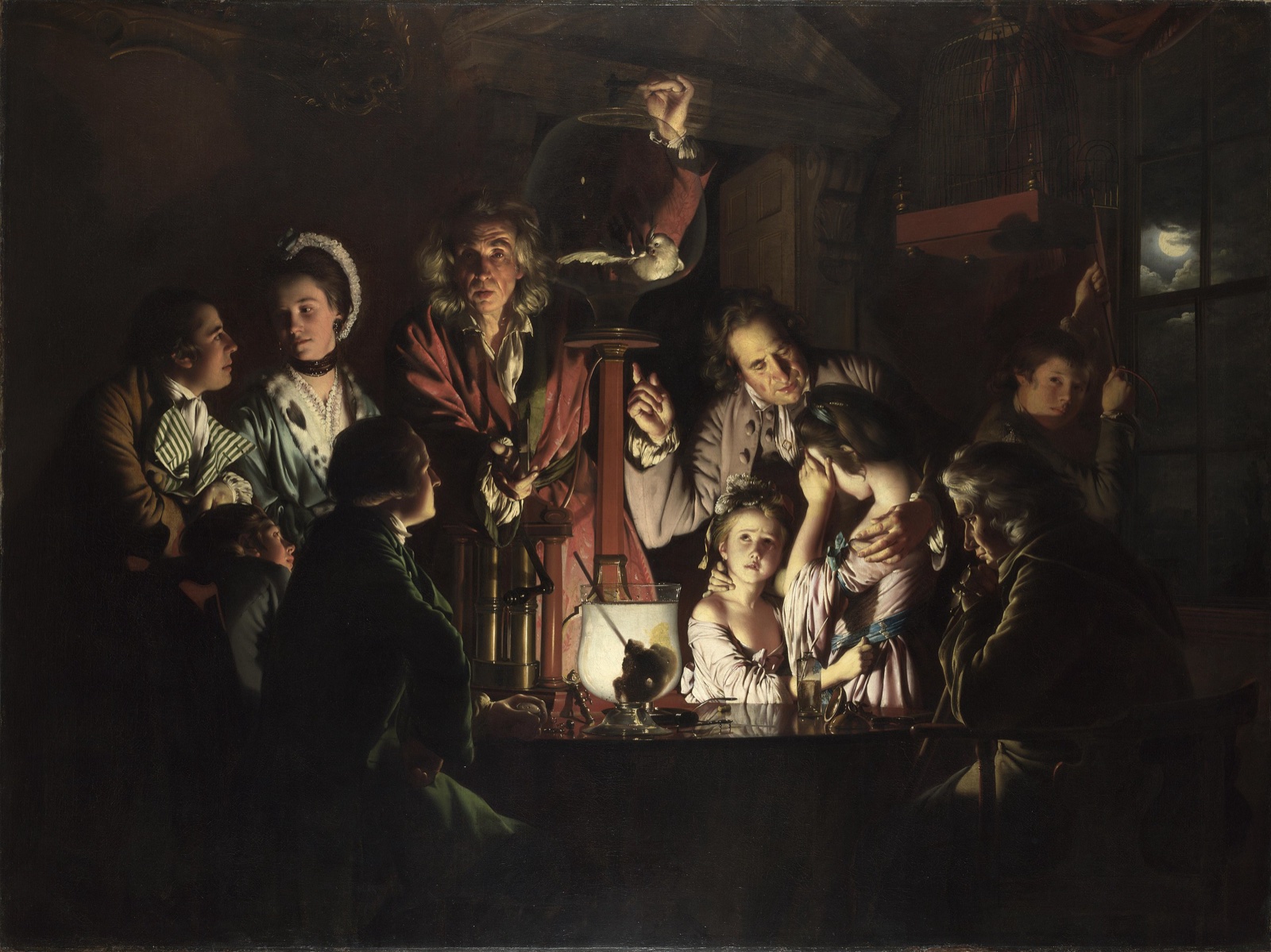Wright of Derby, An Experiment on a Bird in the Air Pump, 1786. Oil on canvas. National Gallery, London.